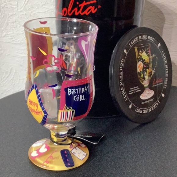 LOLITA NEW - I Like Mine Hot Collection - hand painted Glass w/ rhinestones - Picture 5 of 12